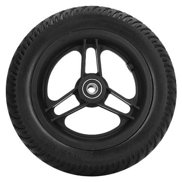 Imagem de Roda Dianteira para Cadeira de Rodas de Poliuretano de 10x2 Polegadas - Rodízio Sólido para Andador, Antiderrapante, Ampla Aplicação Com Rolamento 6001 para Desempenho Durável e