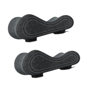 Imagem de Esquirla Almofadas para braço de cadeira de escritório, 2 peças, suporte para cotovelo, antebraço, cinza, confortável, espuma de memória macia, apoio de braço