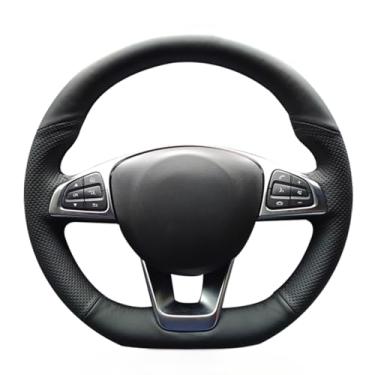 Imagem de MEWANT Capa de volante de couro genuíno para Mercedes Benz C-Class W205/C43 2015-2018/CLA-Class C117/GLA 45 X156/CLS-Class C218/E-Class W213/GLC-Class X253 C253/GLC 43/GLE-Class W166/S-Class