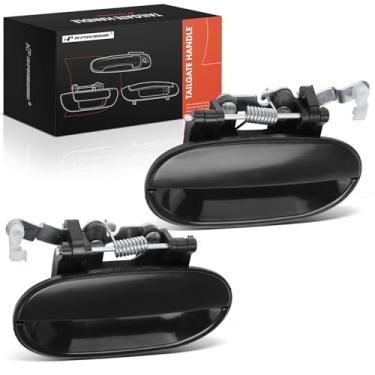 Imagem de A-Premium Maçanetas externas externas compatíveis com Hyundai Accent 1995 1996 1997 1998 1999, preto, conjunto de 2 peças, motorista traseiro e lado do passageiro