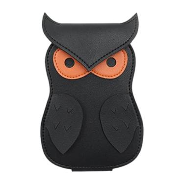 Imagem de Estojo porta palheta para guitarra, estojo porta palheta coruja - Formas de animais de couro PU escolhe caixa de bolsa de armazenamento,Acessórios para músicos, caixa organizadora de palhetas portátil