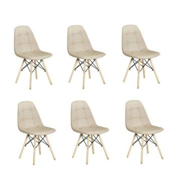 Imagem de Kit 6 Cadeiras Botone Eiffel - Rivatti