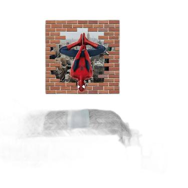 Imagem de Adesivo De Parede Tijolo Falso Homem Aranha Mod02