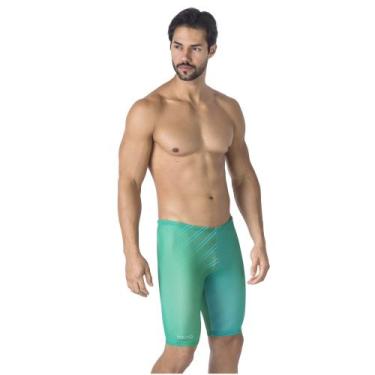 Imagem de Bermuda de natação stripes verde kauna swim, G