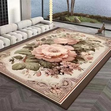 Imagem de HJZSZX Sala de estar Tapete Decoração para casa Vestiário Tapete de pelúcia Flores Tapete de área grande, QH1591, ER, 300x400CM