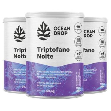 Imagem de Kit 3 Triptofano Noite Ocean Drop Vegano 120 Cápsulas
