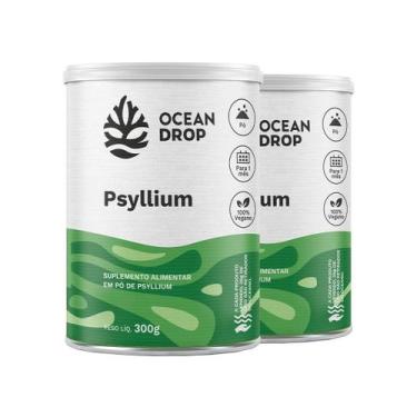 Imagem de Kit 2 Psyllium Ocean Drop Vegano 300g