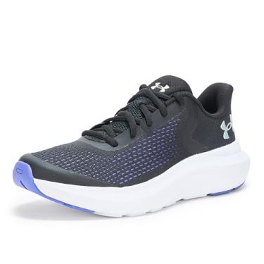 Imagem de Under Armour Tênis feminino Grade School Rogue 5, (001) Preto/Violeta Virtual/Iridescente, 3.5 Big Kid