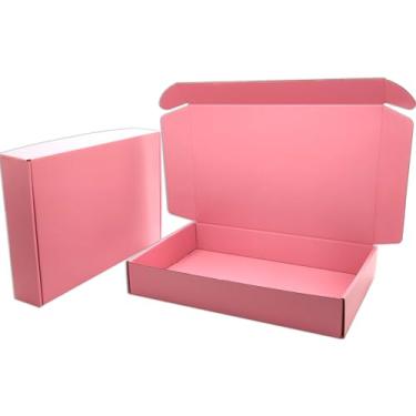 Imagem de Lmuze Caixas De Remessa Rosa Para Pequenas Empresas Pacote De 25-11X8X2 Polegadas Caixas De Papelão Ondulado Para Correspondência Para Embalagens De Remessa Presentes Artesanais Produtos Para Presente