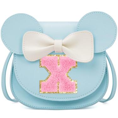 Imagem de OYLOLA Presentes de aniversário para meninas de 3, 4, 5, 6, 7 e 8 anos, bolsa infantil para meninas pequenas, presente para meninas, Azul e rosa
