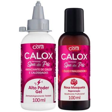 Imagem de Amaciante Calox Gel e Finalizador Com Óleo Rosa Mosqueta Para Spa Pés 