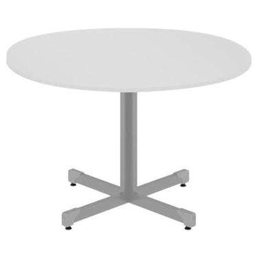 Imagem de Mesa Redonda Para 4 Lugares Centro Madeira Reunião - CasaH, Branco