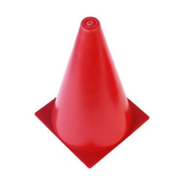 Imagem de Cone Demarcatório de Agilidade Poker Plástico Rígido 23Cm, Único, Verm