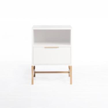 Imagem de Mesa de Cabeceira Square 1 Gaveta 1 Nicho 60 cm x 43 cm x 40 cm - Casa