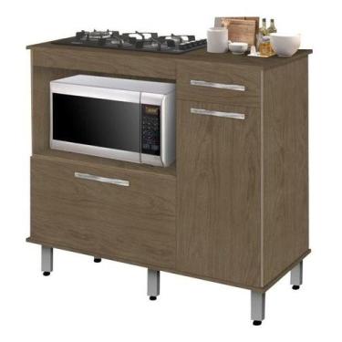 Imagem de Balcao Hond. P/ Cooktop 5 Bocas E P/ Forno Cor Amendoa - PASSE BEM, Am