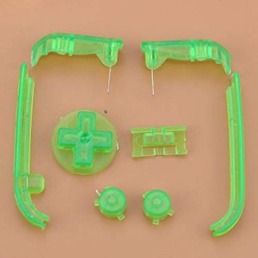 Imagem de Botões de plástico DPads Power ON Off para Gameboy Advance A B L R Botões GBA (Verde claro)