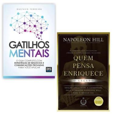 Imagem de Kit 2 livros físico, Gatilhos Mentais + Quem Pensa Enriquece, Napoleon