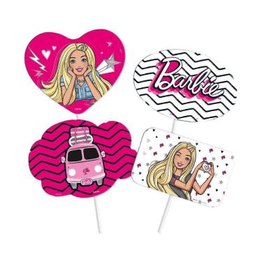 Imagem de Plaquinhas Divertidas Barbie - 4 Unidades