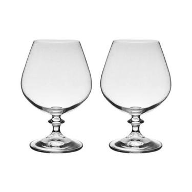 Imagem de Taça de Cristal Bohemia Para Conhaque 400 ml Angela 2 Peças - Bohemia 