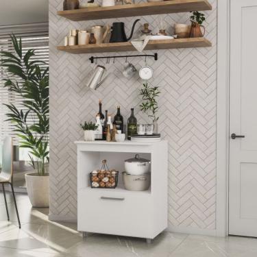 Imagem de Armário Balcão Multiuso com 1 Porta 2312 Branco