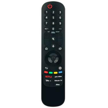 Imagem de MR22GA AKB76039902 Controle remoto de voz de substituição adequado para LG UHD Smart TV 43UN7000PUB 50UQ7500PUA 55QNED80UQA 55UQ9000PUA 86UQ7590ZUD 65UN7000PUD 70UN7070PUA OOOA LED65C2 AUA OLED83C2PUA