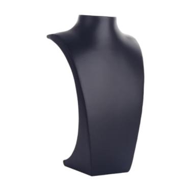Imagem de Fiocias Jóias de colar Jóias Exibir a corrente de busto de barro de cadeira de barra , Preto 15x10x26.5cm