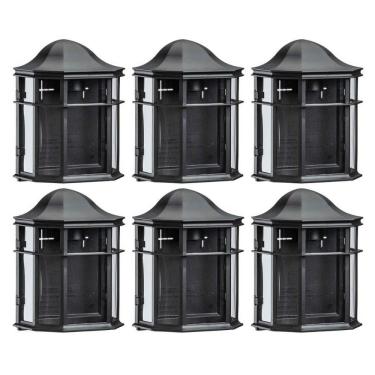 Imagem de Conjunto 6 Arandelas Coloniais Externas Luminária De Ville R