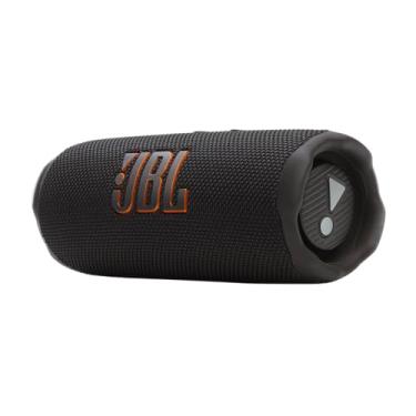 Imagem de JBL Flip 7, altifalante Bluetooth portátil sem fios potente, bateria de 16h, resistente à água IP68, à prova de poeira e quedas, som Pro, AI Sound Boost, compatível com Auracast, preto