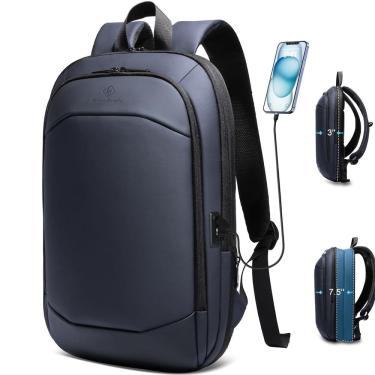 Imagem de Mochila hk Business Slim expansível de 17 polegadas à prova d`água