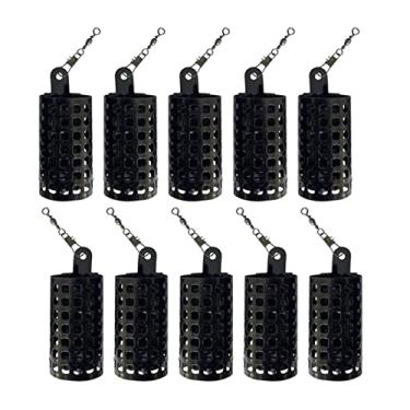 Imagem de Gaiola de isca de pesca de metal para carpa, alimentador, suporte de isca, cesta de armadilha, 10 peças, 20 g, gaiola de isca de pesca