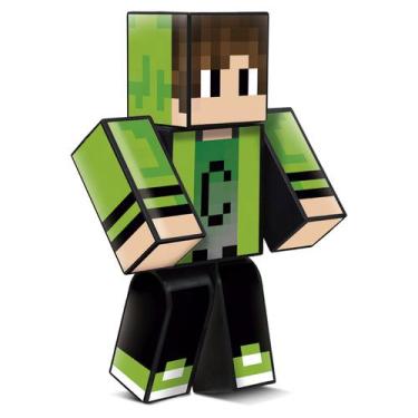 Imagem de Boneco Minecraft Articulado Cadres Streamer youtuber 25 Cm - Algazarra