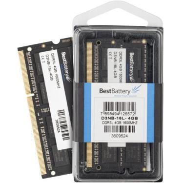 Imagem de Memoria RAM 4GB DDR3L 1600Mhz para Notebook - BestBattery