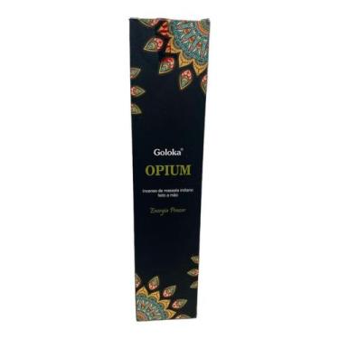 Imagem de Incenso Massala Opium Indiano Goloka Varetas Caixa 15g - Lua Mística -