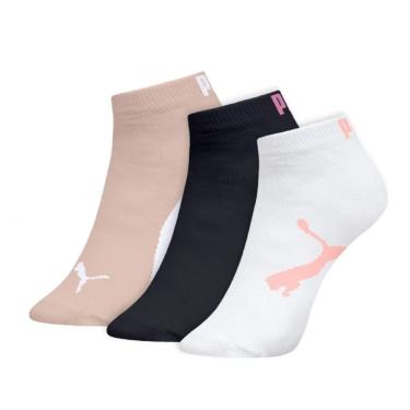 Imagem de Kit Meia Sapatilha Puma Infantil 25 à 28 Rs/Pt/Bc