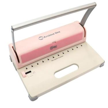 Imagem de Encadernadora Furo Cogumelo para Discos Soft Rosa Marpax