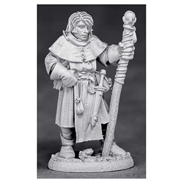 Imagem de Miniaturas Reaper Alec, Young Mage #03881 Boneco de metal não pintado mini D&D RPG