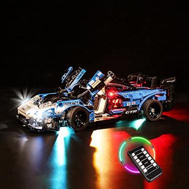 Imagem de VONADO Remote-Control Lighting Kit for Lego Technic Mclaren 42123 -Model Sets Not Included, LED Light Kit for Lego Mclaren Senna GTR Supercar Set (RC Version)