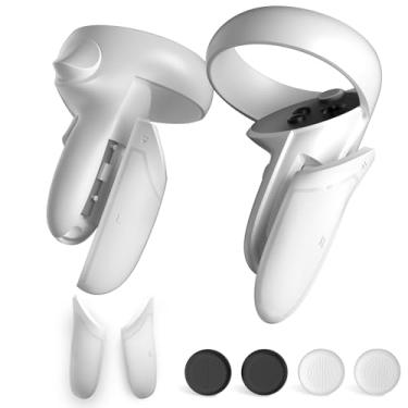 Imagem de Battery Covers for Meta Quest 2 Controller,DUXICEPIN Replacement Battery Covers kits,Granular non-slip design,Replacement Parts Accessories,Compatible with Oculus Quest 2 Controller