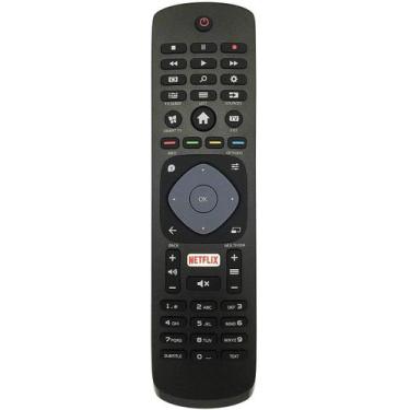 Imagem de Controle Remoto Compatível Com Tv Philips Smart 4k Lcd Led Função Netf