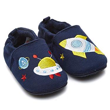 Imagem de Tênis infantil Timatego para meninos e meninas, mocassins antiderrapantes, para bebês, primeiros passos, casa, caminhada, berço (6 a 24 meses), 01 Navy Rocket, 9-12 Months Infant
