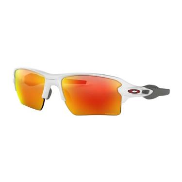 Imagem de Oakley Oo9188 Flak 2.0 XL Óculos de sol retangulares masculinos, Branco polido/rubi Prizm, 59 mm