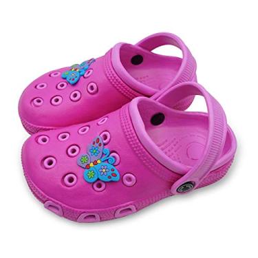 Imagem de Sandálias Infantis Infantis da Namektch, Chinelos para Meninos Meninos, Sapatos de Jardim Leve, Sem Cadarços, Chinelo para Chuveiro de Piscina, Rose Red, 7.5-8 Toddler