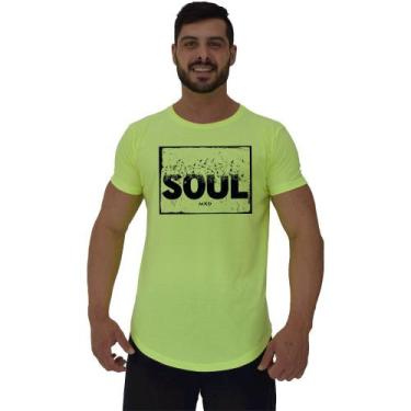Imagem de Camiseta Longline Manga Curta MXD Conceito Soul Alma, Masculino, P, Ve