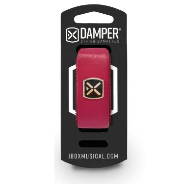 Imagem de Damper Em Couro Legitimo E Tag Em Metal Bordo Dsmd04