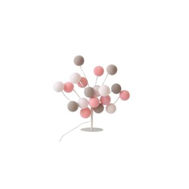 Imagem de Árvore de Luz Luminária de Mesa Abajur LED Bonsai Luz Decorativa com bolinhas Modelo Rosa E Cinza Infantil Copenhagem