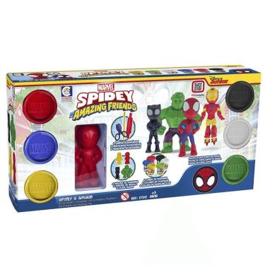 Imagem de Kit Massinha De Modelar Spidey E Amigos - Cotiplas