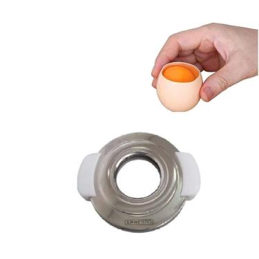 Imagem de Abridor Cortador De Ovo Cru Cozido Prático Aço Inox Ernesto