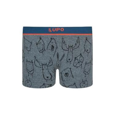 Imagem de Cueca Infantil Boxer Lupinho 137-031 - LUPO, Cinza, PP