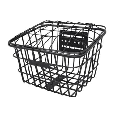 Imagem de Vaveren Cesta de bicicleta infantil de arame de ferro leve e versátil, cesta de armazenamento para meninos e meninas, ciclismo, compras acampamento, com Tampa