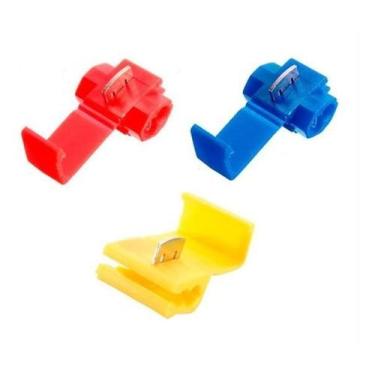 Imagem de Kit 250 Conector Elétrico Derivação Emenda Fios 0,75Mm A 6Mm - Decorar